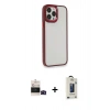 MARSİLYAN™- iPhone 14 Pro Max Kılıf Eksen Doku Prime - Siyah Bilvis Hayalet Cam Ekran Koruyucu + Bilvis Titan Kamera Lens - SH