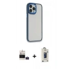 MARSİLYAN™- iPhone 14 Pro Max Kılıf Eksen Doku Prime - Siyah Bilvis Hayalet Cam Ekran Koruyucu + Bilvis Titan Kamera Lens - DNMR