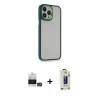 MARSİLYAN™- iPhone 14 Pro Max Kılıf Eksen Doku Prime - Siyah Bilvis Hayalet Cam Ekran Koruyucu + Bilvis Titan Kamera Lens - GD