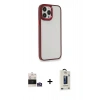MARSİLYAN™- iPhone 14 Pro Max Kılıf Eksen Doku Prime - Siyah Bilvis Hayalet Cam Ekran Koruyucu + Bilvis Titan Kamera Lens - GS