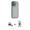 MARSİLYAN™- iPhone 14 Pro Max Kılıf Eksen Doku Prime - Siyah Bilvis Hayalet Cam Ekran Koruyucu + Bilvis Titan Kamera Lens - GS