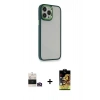 MARSİLYAN™- iPhone 14 Pro Max Kılıf Eksen Doku Prime - Siyah Buffer Cam Ekran Koruyucu + Bilvis Titan Kamera Lens - GD