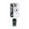MARSİLYAN™- iPhone 14 Pro Max Kılıf Eksen Form Koleksiyonu - Şeffaf 360 Full Body Arka Koruyucu