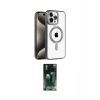 MARSİLYAN™- iPhone 14 Pro Max Kılıf Eksen Form Koleksiyonu - Şeffaf 360 Full Body Arka Koruyucu