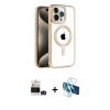 MARSİLYAN™- iPhone 14 Pro Max Kılıf Eksen Form Koleksiyonu - Siyah 3D Antistatik Cam Ekran Koruyucu + Bilvis Titan Kamera Lens - DNMR