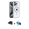 MARSİLYAN™- iPhone 14 Pro Max Kılıf Eksen Form Koleksiyonu - Siyah 3D Antistatik Cam Ekran Koruyucu + Raze Metal Kamera Lens - GS