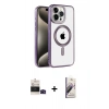 MARSİLYAN™- iPhone 14 Pro Max Kılıf Eksen Form Koleksiyonu - Siyah Bilvis 3D Mat Cam Ekran Koruyucu + Bilvis Titan Kamera Lens - SH