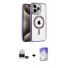 MARSİLYAN™- iPhone 14 Pro Max Kılıf Eksen Form Koleksiyonu - Siyah Bilvis 5in1 3D Magic Cam Ekran Koruyucu + Siyah Bilvis Titan Kamera Lens