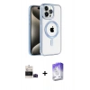MARSİLYAN™- iPhone 14 Pro Max Kılıf Eksen Form Koleksiyonu - Siyah Bilvis 5in1 3D Magic Cam Ekran Koruyucu + Siyah Bilvis Titan Kamera Lens