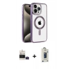 MARSİLYAN™- iPhone 14 Pro Max Kılıf Eksen Form Koleksiyonu - Siyah Bilvis Hayalet Cam Ekran Koruyucu + Bilvis Titan Kamera Lens - SH
