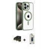 MARSİLYAN™- iPhone 14 Pro Max Kılıf Eksen Form Koleksiyonu - Siyah Bilvis Hayalet Cam Ekran Koruyucu + Gold Raze Metal Kamera Lens