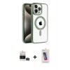 MARSİLYAN™- iPhone 14 Pro Max Kılıf Eksen Form Koleksiyonu - Siyah Joko 5D Cam + Bilvis Titan Kamera Lens - GD