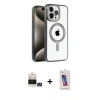 MARSİLYAN™- iPhone 14 Pro Max Kılıf Eksen Form Koleksiyonu - Siyah Joko 5D Cam + Bilvis Titan Kamera Lens - GD