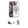 MARSİLYAN™- iPhone 14 Pro Max Kılıf Eksen Form Koleksiyonu - Siyah Joko 5D Cam + Bilvis Titan Kamera Lens - GD