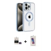 MARSİLYAN™- iPhone 14 Pro Max Kılıf Eksen Form Koleksiyonu - Siyah Joko 5D Cam + Bilvis Titan Kamera Lens - GD