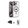 MARSİLYAN™- iPhone 14 Pro Max Kılıf Eksen Form Koleksiyonu - Siyah Joko 5D Cam + Raze Metal Kamera Lens - GS