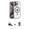 MARSİLYAN™- iPhone 14 Pro Max Kılıf Eksen Form Koleksiyonu - Siyah Joko Magic 5D Hayalet Cam + Bilvis Titan Kamera Lens - DNMR