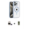 MARSİLYAN™- iPhone 14 Pro Max Kılıf Eksen Form Koleksiyonu - Siyah Joko Magic 5D Hayalet Cam + Bilvis Titan Kamera Lens - DNMR