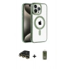 MARSİLYAN™- iPhone 14 Pro Max Kılıf Eksen Form Koleksiyonu - Siyah Joko Magic 5D Hayalet Cam + Raze Metal Kamera Lens - GD