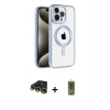 MARSİLYAN™- iPhone 14 Pro Max Kılıf Eksen Form Koleksiyonu - Siyah Joko Magic 5D Hayalet Cam + Raze Metal Kamera Lens - GD
