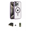 MARSİLYAN™- iPhone 14 Pro Max Kılıf Eksen Form Koleksiyonu - Siyah Joko Magic 5D Hayalet Cam + Raze Metal Kamera Lens - GD