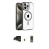 MARSİLYAN™- iPhone 14 Pro Max Kılıf Eksen Form Koleksiyonu - Siyah Joko Magic 5D Hayalet Cam + Raze Metal Kamera Lens - GD