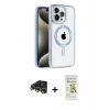 MARSİLYAN™- iPhone 14 Pro Max Kılıf Eksen Form Koleksiyonu - Siyah Mat Seramik Nano Ekran Koruyucu + Raze Metal Kamera Lens - GD