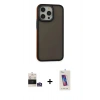 MARSİLYAN™- iPhone 14 Pro Max Kılıf Eksen Işık - Siyah Joko 5D Cam + Bilvis Titan Kamera Lens - GS