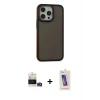 MARSİLYAN™- iPhone 14 Pro Max Kılıf Eksen Işık - Siyah Joko 5D Cam + Bilvis Titan Kamera Lens - GD