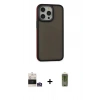 MARSİLYAN™- iPhone 14 Pro Max Kılıf Eksen Işık - Siyah Joko Magic 5D Hayalet Cam + Bilvis Titan Kamera Lens - GS
