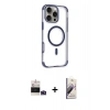 MARSİLYAN™- iPhone 14 Pro Max Kılıf Eksen Klasik Koleksiyonu - Siyah Bilvis 3D Mat Cam Ekran Koruyucu + Bilvis Titan Kamera Lens - DNMR