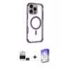 MARSİLYAN™- iPhone 14 Pro Max Kılıf Eksen Klasik Koleksiyonu - Siyah Bilvis 5in1 3D Magic Cam Ekran Koruyucu + Bilvis Titan Kamera Lens - DNMR