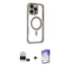 MARSİLYAN™- iPhone 14 Pro Max Kılıf Eksen Klasik Koleksiyonu - Siyah Bilvis 5in1 3D Magic Cam Ekran Koruyucu + Bilvis Titan Kamera Lens - DNMR