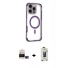 MARSİLYAN™- iPhone 14 Pro Max Kılıf Eksen Klasik Koleksiyonu - Siyah Bilvis Hayalet Cam Ekran Koruyucu + Bilvis Titan Kamera Lens - SH