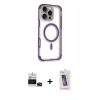 MARSİLYAN™- iPhone 14 Pro Max Kılıf Eksen Klasik Koleksiyonu - Siyah Joko 5D Cam + Bilvis Titan Kamera Lens - DNMR