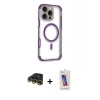 MARSİLYAN™- iPhone 14 Pro Max Kılıf Eksen Klasik Koleksiyonu - Siyah Joko 5D Cam + Raze Metal Kamera Lens - GD