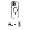 MARSİLYAN™- iPhone 14 Pro Max Kılıf Eksen Klasik Koleksiyonu - Siyah Joko 5D Cam + Bilvis Titan Kamera Lens - SH