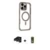 MARSİLYAN™- iPhone 14 Pro Max Kılıf Eksen Klasik Koleksiyonu - Siyah Joko Magic 5D Hayalet Cam + Raze Metal Kamera Lens - GS