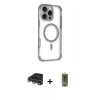 MARSİLYAN™- iPhone 14 Pro Max Kılıf Eksen Klasik Koleksiyonu - Siyah Joko Magic 5D Hayalet Cam + Raze Metal Kamera Lens - GS