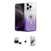 MARSİLYAN™- iPhone 14 Pro Max Kılıf Eksen Minimal Özel Seri - Siyah Bilvis 3D Mat Cam Ekran Koruyucu + Bilvis Titan Kamera Lens - DNMR