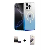 MARSİLYAN™- iPhone 14 Pro Max Kılıf Eksen Minimal Özel Seri - Siyah Bilvis 3D Mat Cam Ekran Koruyucu + Bilvis Titan Kamera Lens - DNMR