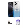 MARSİLYAN™- iPhone 14 Pro Max Kılıf Eksen Minimal Özel Seri - Siyah Bilvis 5in1 3D Magic Cam Ekran Koruyucu + Bilvis Titan Kamera Lens - GD