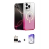 MARSİLYAN™- iPhone 14 Pro Max Kılıf Eksen Minimal Özel Seri - Siyah Bilvis 5in1 3D Magic Cam Ekran Koruyucu + Bilvis Titan Kamera Lens - GS