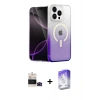 MARSİLYAN™- iPhone 14 Pro Max Kılıf Eksen Minimal Özel Seri - Siyah Bilvis 5in1 3D Magic Cam Ekran Koruyucu + Bilvis Titan Kamera Lens - SH