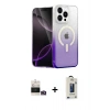 MARSİLYAN™- iPhone 14 Pro Max Kılıf Eksen Minimal Özel Seri - Siyah Bilvis Hayalet Cam Ekran Koruyucu + Bilvis Titan Kamera Lens - GD
