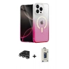 MARSİLYAN™- iPhone 14 Pro Max Kılıf Eksen Minimal Özel Seri - Siyah Bilvis Hayalet Cam Ekran Koruyucu + Gümüş Raze Metal Kamera Lens