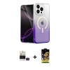 MARSİLYAN™- iPhone 14 Pro Max Kılıf Eksen Minimal Özel Seri - Siyah Buffer Cam Ekran Koruyucu + Bilvis Titan Kamera Lens - DNMR