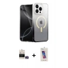 MARSİLYAN™- iPhone 14 Pro Max Kılıf Eksen Minimal Özel Seri - Siyah Joko 5D Cam + Bilvis Titan Kamera Lens - GS