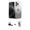 MARSİLYAN™- iPhone 14 Pro Max Kılıf Eksen Minimal Özel Seri - Siyah Joko 5D Cam + Bilvis Titan Kamera Lens - DNMR