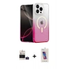MARSİLYAN™- iPhone 14 Pro Max Kılıf Eksen Minimal Özel Seri - Siyah Joko 5D Cam + Bilvis Titan Kamera Lens - DNMR